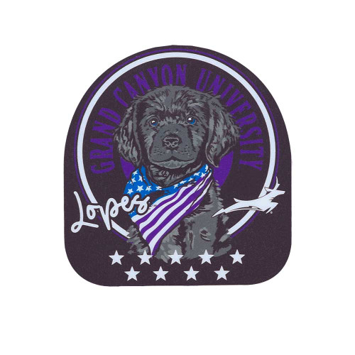 Charcoal GCU Lopes American Puppy Decal
