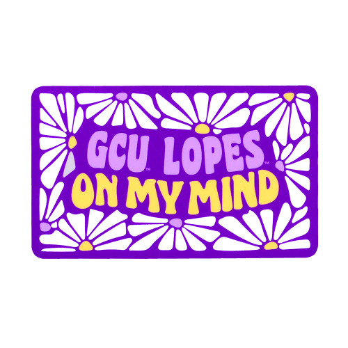 Purple GCU Lopes On My Mind Sticker