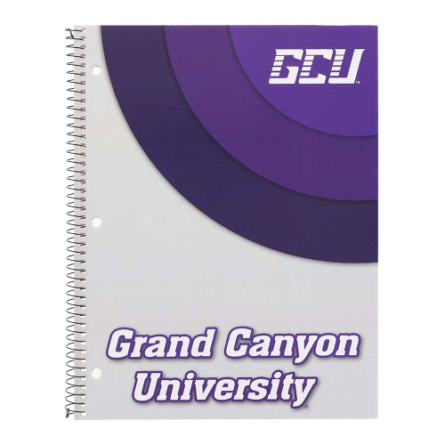 Purple and Gray GCU Grand Canyon University Spiral Notebook