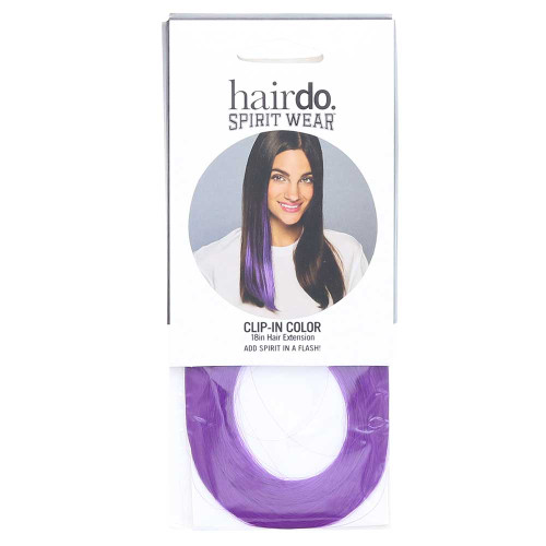 Purple 18" Clip In Straight Hair Extension