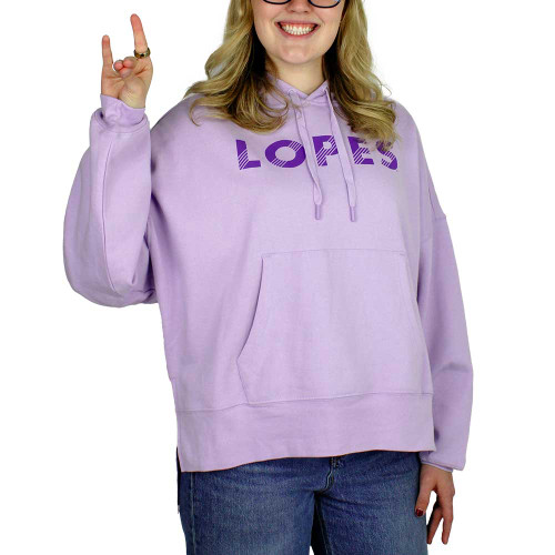Camp David Women's Purple Lopes High-Low Hoodie
