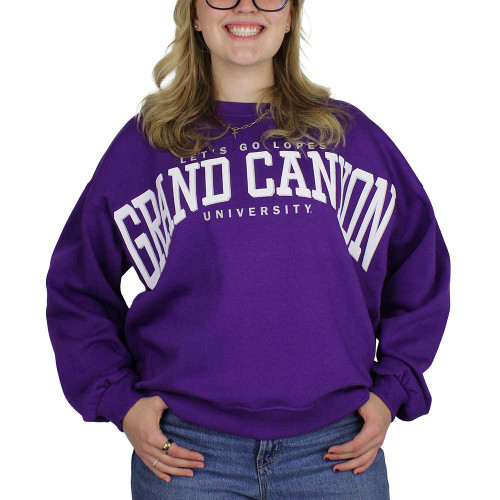 Pressbox Women's Purple Let's Go Lopes Grand Canyon University Crew