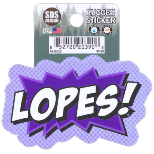Purple Cartoon Lopes! Sticker