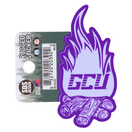 Purple GCU Campfire Sticker