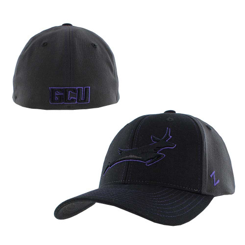 Zephyr Black Running Lope Stretch Fit Hat