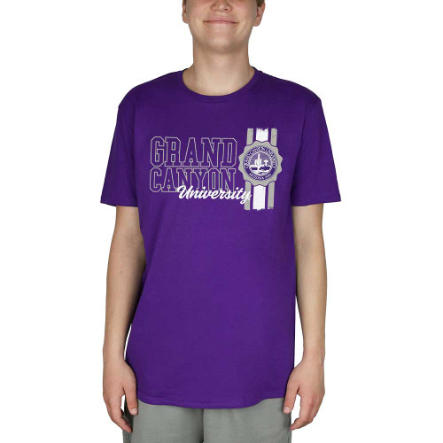 Men's Purple Grand Canyon University Seal Tee