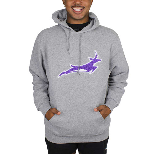 Russell Men's Gray Running Lope Chenille Hoodie