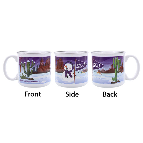 15 oz Grand Canyon University Desert Snowman Mug