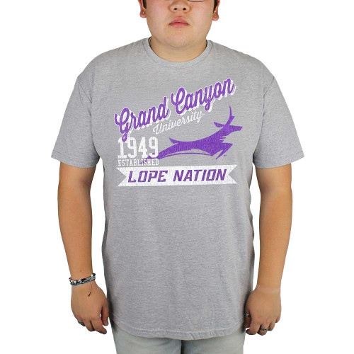 GCU Classics Men's Gray Est. 1949 Lope Nation Distressed Tee