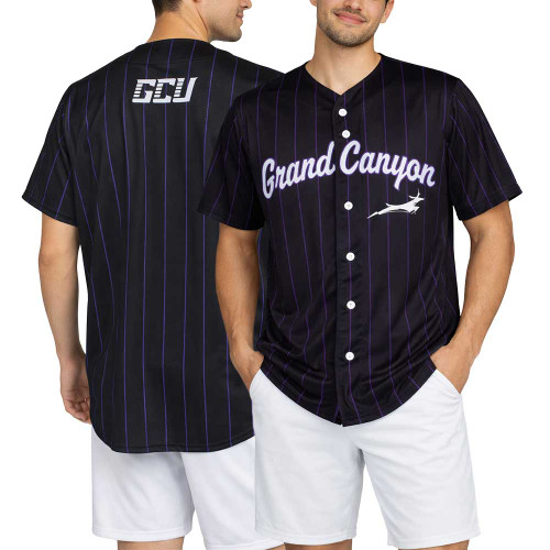 Prosphere Men's Black Grand Canyon Baseball Jersey