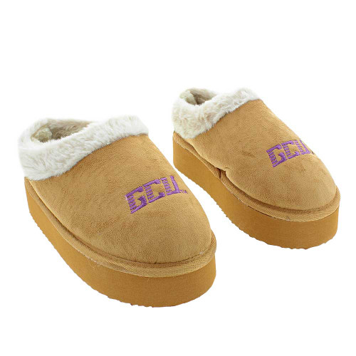 Zoozatz Women's Brown GCU Platform Slippers