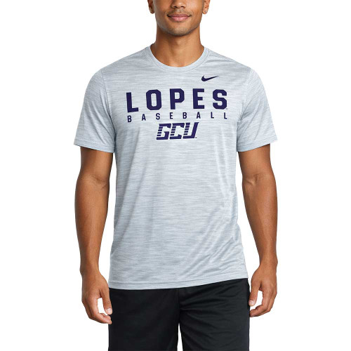 Nike Men's Heathered Gray Lopes Baseball GCU Dri-Fit Tee