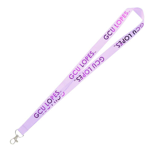 Lavender GCU Lopes Foil Text Lanyard