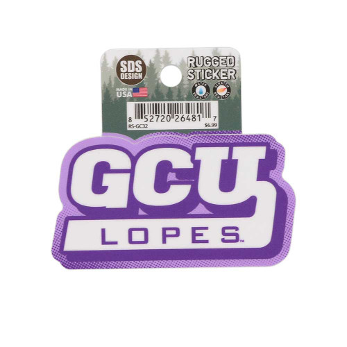 Purple and White GCU Lopes Sticker