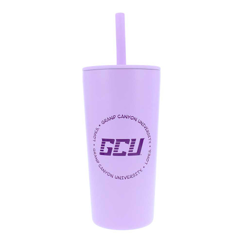 20 oz Lavender GCU Lopes Tumbler with Straw
