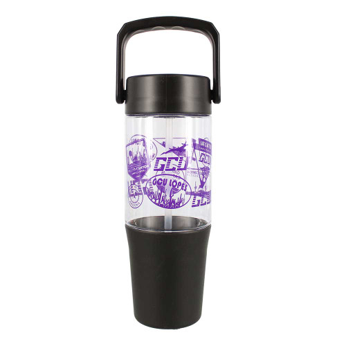40 oz Black Multi Logo GCU Water Bottle