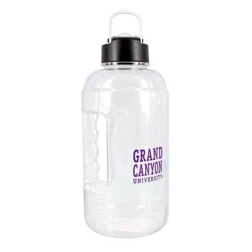 64 oz Grand Canyon University Clear Plastic Water Jug