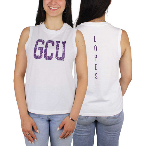 Champion Women's White Distressed GCU Lopes Tank