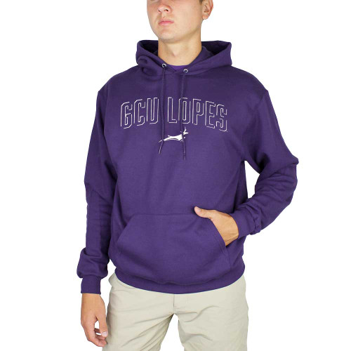 Champion Men's Purple GCU Lopes Open Letter Hoodie