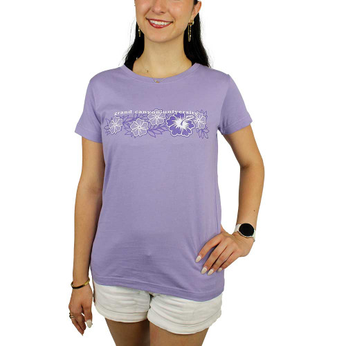Women's Lavender Grand Canyon University Hibiscus Tee
