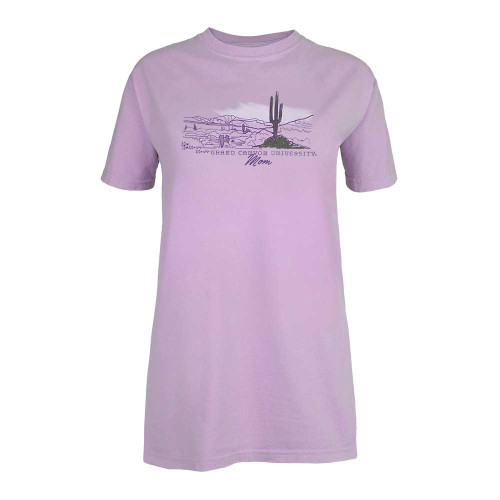 Comfort Wash Lavender Grand Canyon University Mom Cactus Canyon Tee