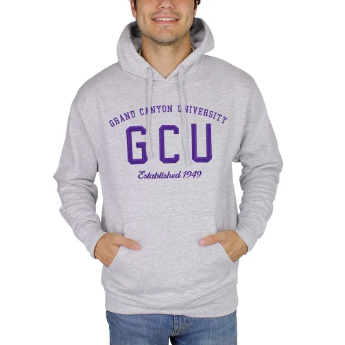 Men's Heathered Gray GCU Established 1949 Hoodie