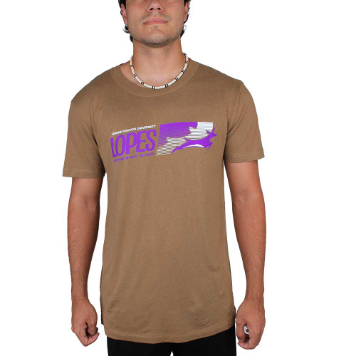 Uscape Men's Brown Lopes Gradient Running Lope Tee