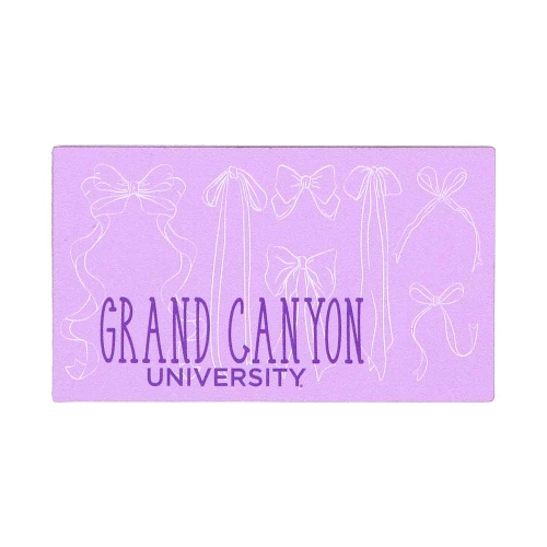 Purple Grand Canyon University White Bows Magnet