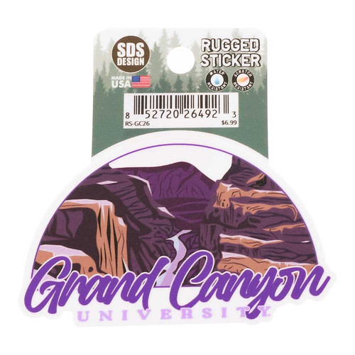 Purple Mountains and River Grand Canyon University Sticker