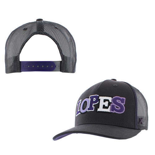 CAPX Black Multiple Patches Lopes Strapback Hat