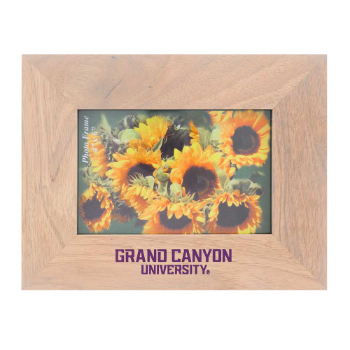 4" x 6" Horizontal Grand Canyon University Wooden Photo Frame