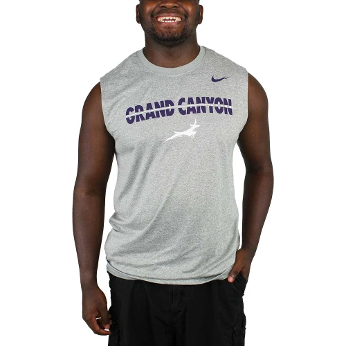 Nike Men's Gray Grand Canyon Lopes Running Lope Tank