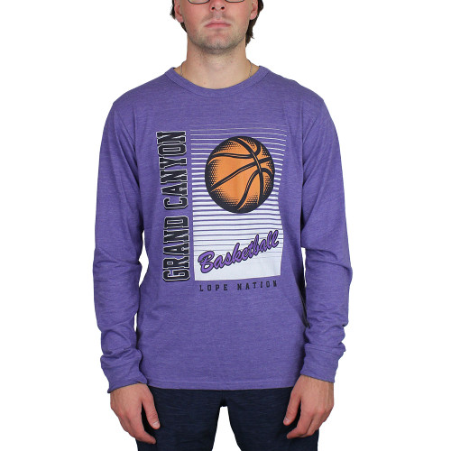 League Men's Purple Grand Canyon Basketball Lope Nation Long Sleeve Tee League Men's Purple Grand Canyon Basketball Lope Nation Long Sleeve Tee