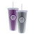 24 oz Grand Canyon University Glitter Bling Straw Tumbler