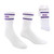 ZooZatz Women's White GCU Double Stripe Socks ZooZatz Women's White GCU Double Stripe Socks
