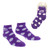 ZooZatz Kids Polka Dot Purple GCU Fuzzy Socks