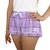 Boxercraft Women's Lavender Plaid GCU Flannel Pajama Shorts