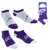 TCK Purple/Gray/White GCU Socks- 2 Pack