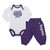 Champion Infant White and Purple Onesie and Pant Set