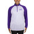 Colosseum Men's Purple and White Diamond Pattern GCU 1/4 Zip