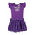 ZooZatz Infant Purple Lopes, Tutus, and Team Spirit Onesie Dress