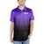 Prosphere Men's Purple to Black Striped Polo