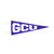 9" x 24" Purple GCU Horizontal Pennant