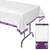 54" x 108" White and Purple Grand Canyon University Tablecloth