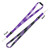 Purple and Black GCU Lopes Buckle Clasp Lanyard