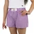 Hype and Vice Women's Purple and White GCU Gingham Shorts