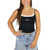 Uncontainable Women's Black Double Layer Lopes Tank