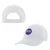 Ahead White Velcro Strapback Hat With Purple Circle GCU Patch