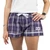Boxercraft Women's Purple Plaid GCU Flannel Pajama Shorts