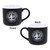 12 oz Black Grand Canyon University Seal White Rim Mug
